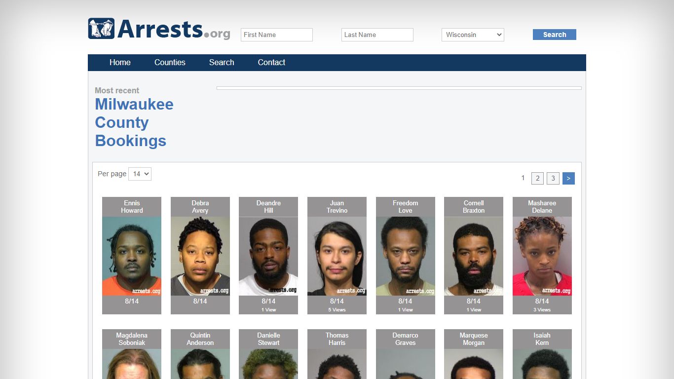 Milwaukee County Arrests and Inmate Search